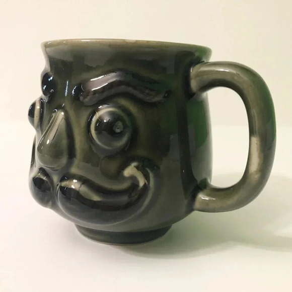 Vintage Mustache Mug Man Cup  Giftcraft Japan - Picture 2 of 16